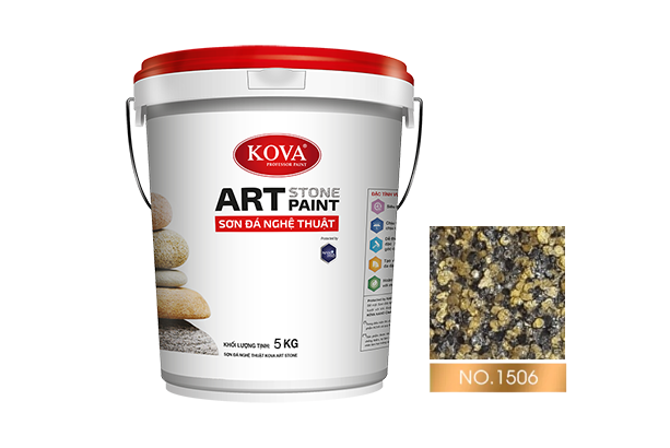 sơn giả đá kova art stone 5kg mã màu 1506