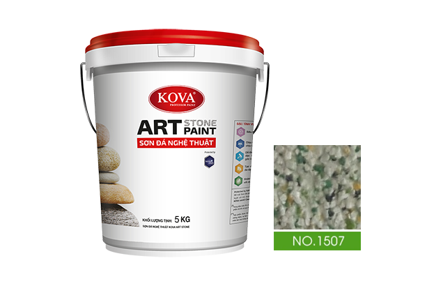 sơn giả đá kova art stone 5kg mã màu 1507