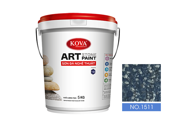 sơn giả đá kova art stone 5kg mã màu 1511