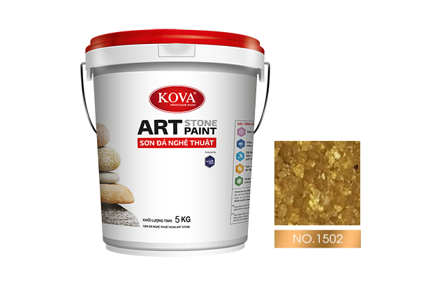 sơn giả đá kova art stone 5kg mã màu 1502