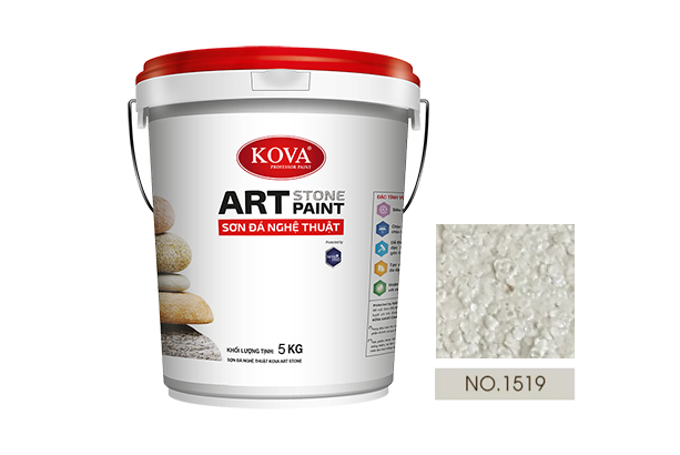 sơn giả đá kova art stone 5kg mã màu 1519