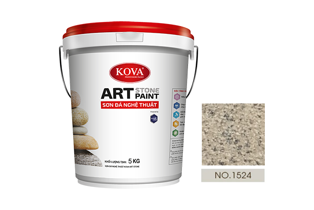 sơn giả đá kova art stone 5kg mã màu 1524