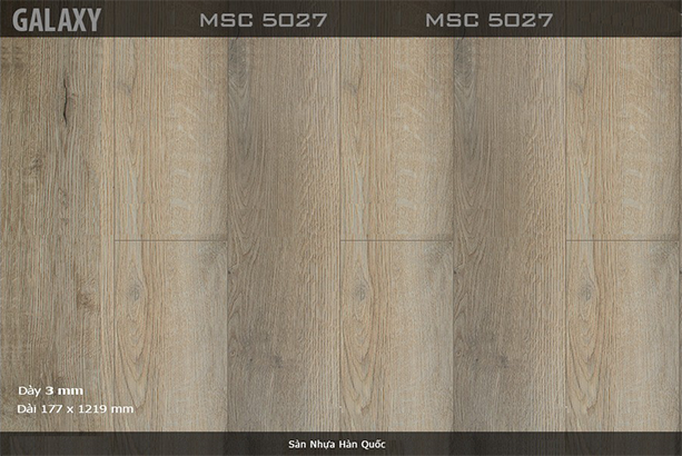 Sàn nhựa vinyl Galaxy vân gỗ MSC 5027