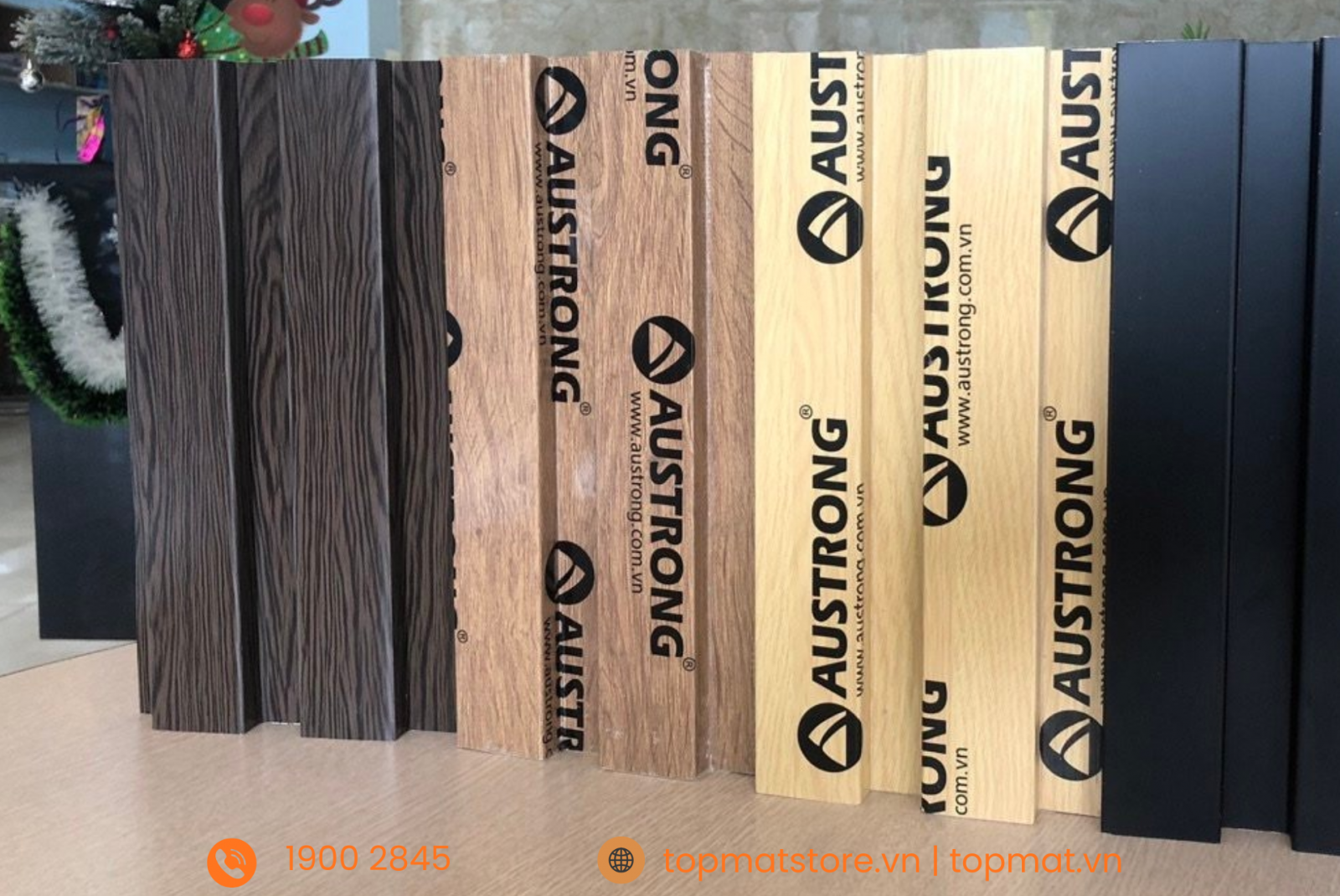 Nhôm giả gỗ với đường vân sắc nét, màu sắc đa dạng