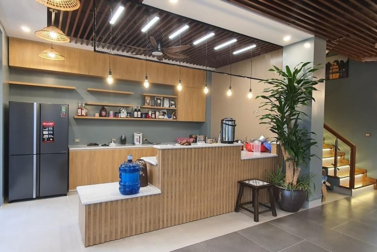 Trần nhôm vân gỗ U-Shaped